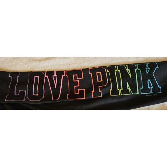 Victorias Secret PINK RAINBOW GRAPHIC SKINNY Jogger Sweatpants Pants Size Small - Picture 3 of 9